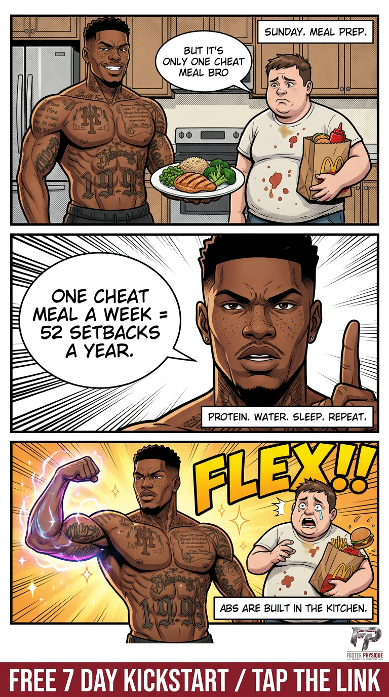 Abs Are Built In The Kitchen — A Coach Mac Nutrition Comic