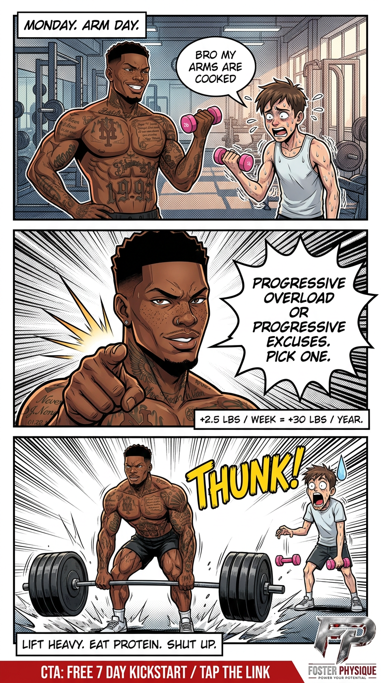 Progressive Overload or Progressive Excuses — A Coach Mac Comic
