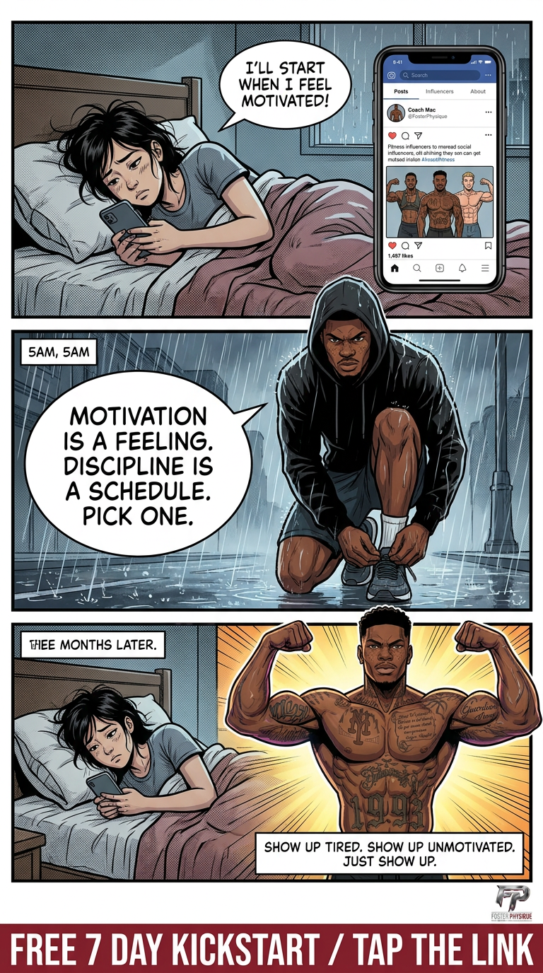 Mindset Over Motivation — A Coach Mac Comic