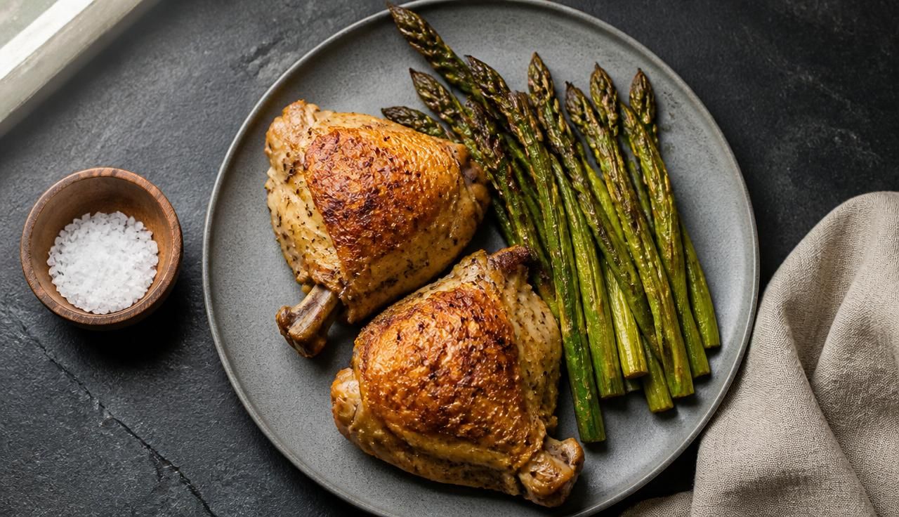 Chicken Thighs and Asparagus