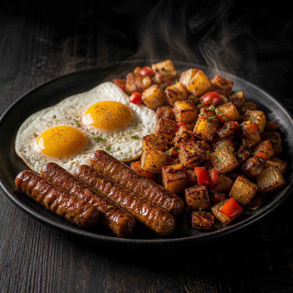 Mass Gainer Eggs Sausage And Hash