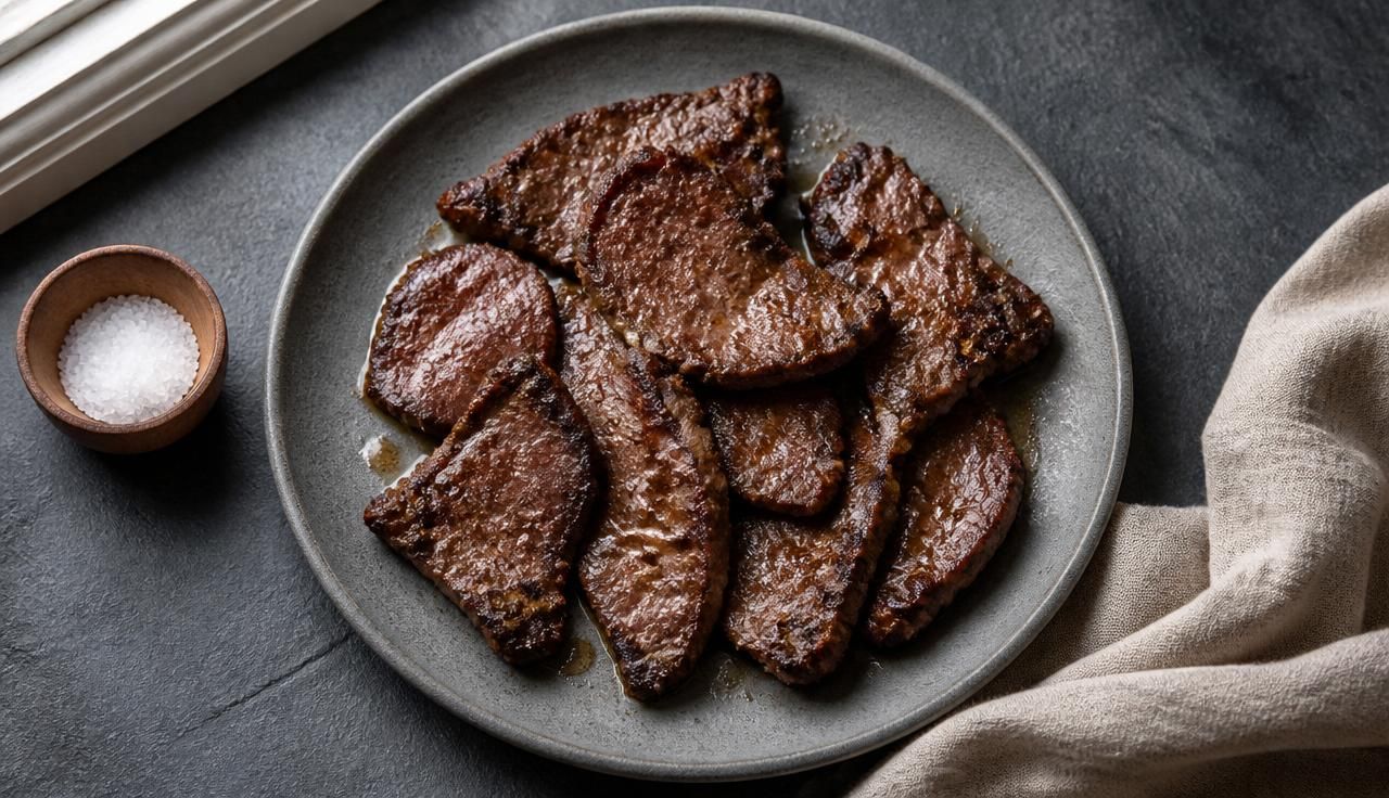 Pan Seared Beef Liver