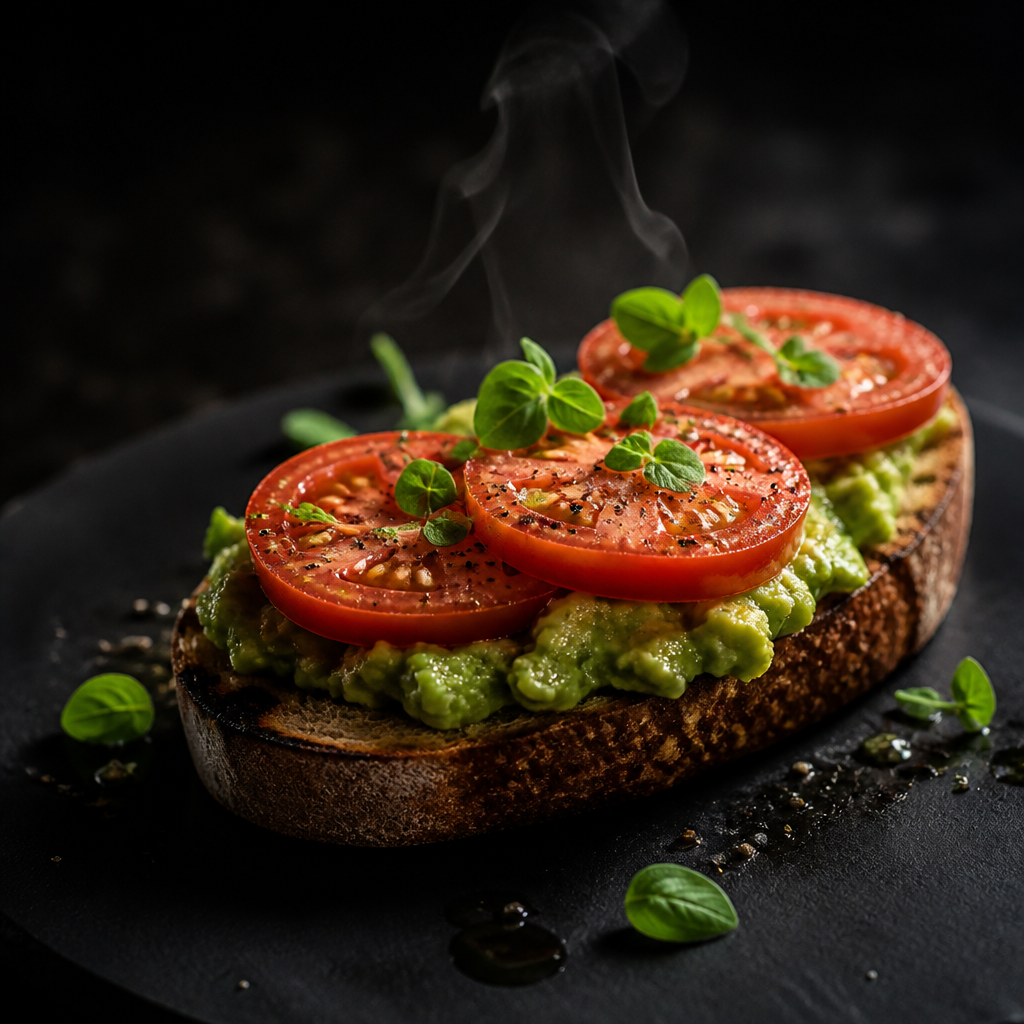 Vegan Avocado Toast With Tomato