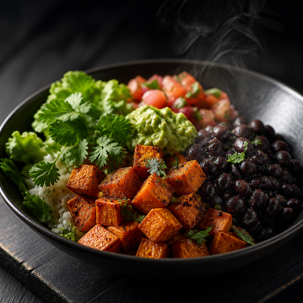 Vegan Sweet Potato Black Bean Bowl