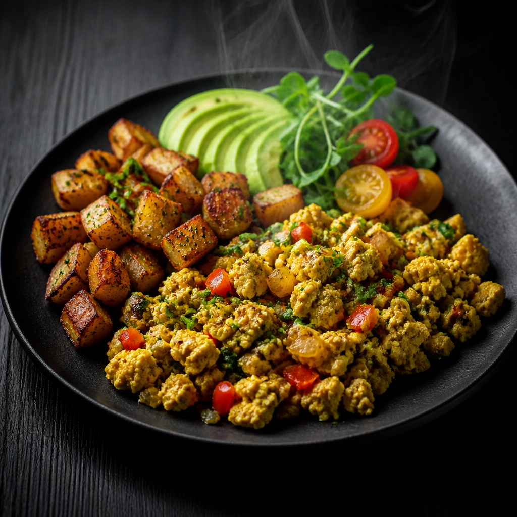 Vegan Tofu Scramble Plate