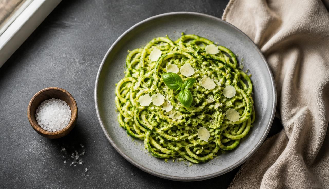 Zucchini Noodles with Pesto