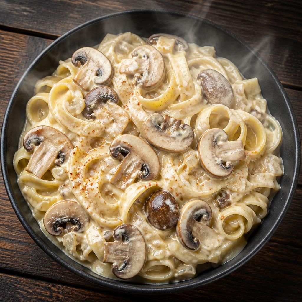 Vegan Mushroom Stroganoff